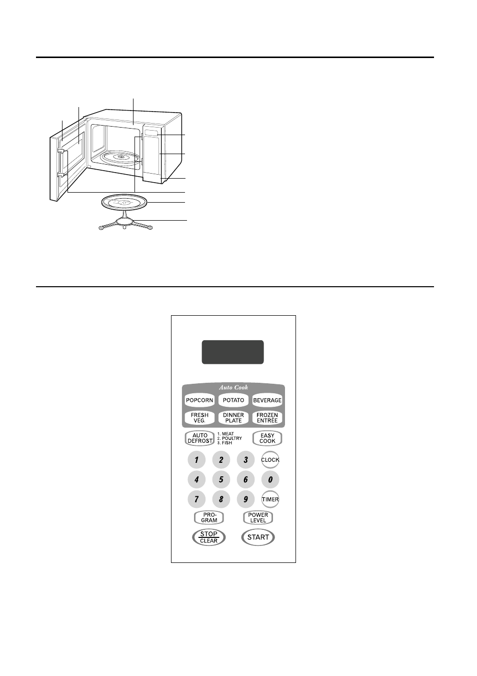 Feature diagram control panel | Amana ACM0720A User Manual | Page 9 / 19