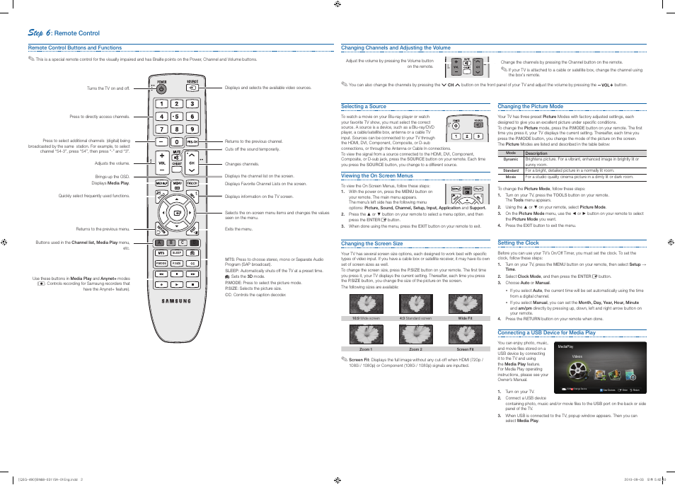 Step 6 | Samsung PN50C490B3DXZA User Manual | Page 2 / 2