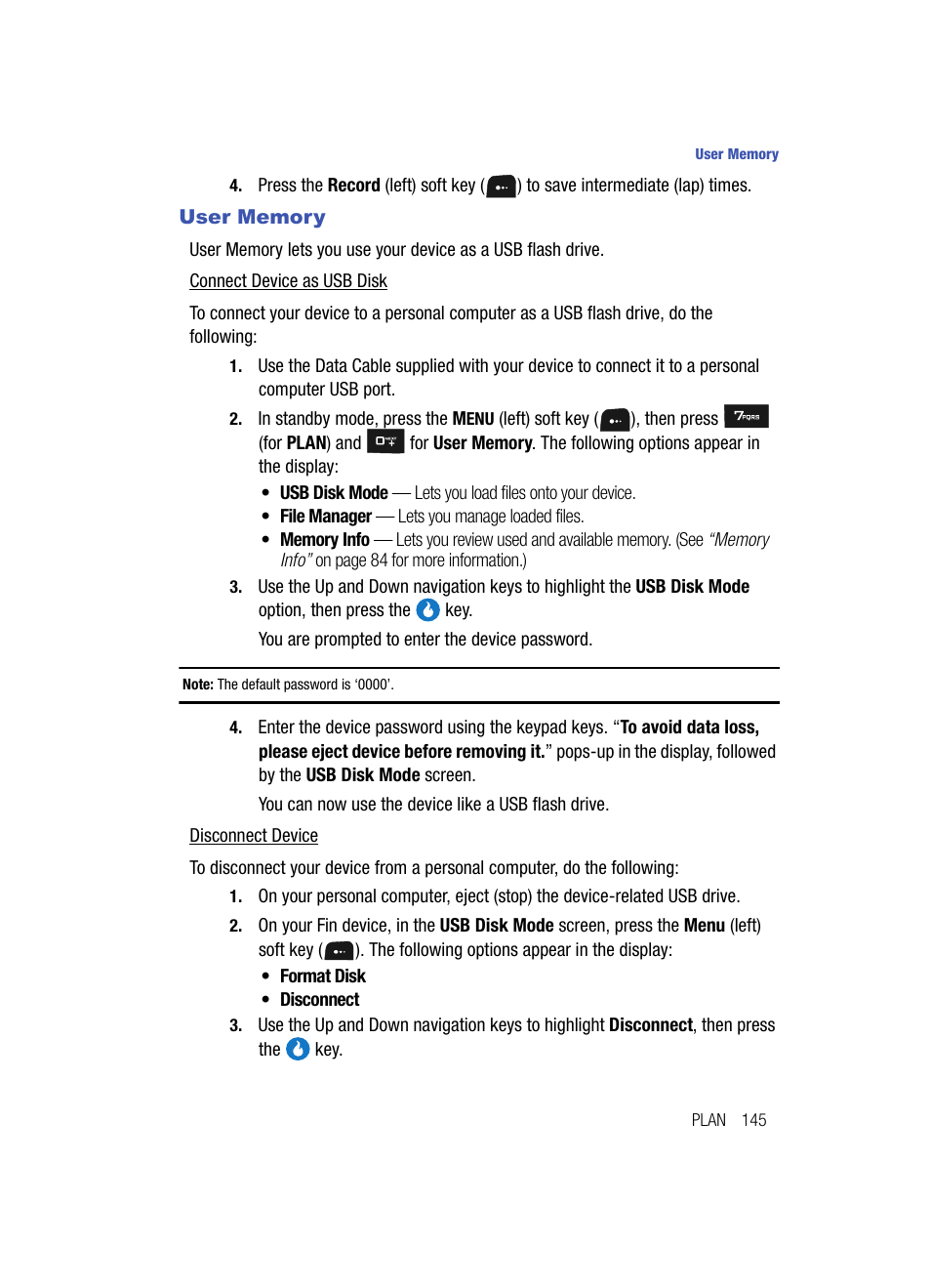 User memory | Samsung SPH-A513BKASKE User Manual | Page 145 / 197