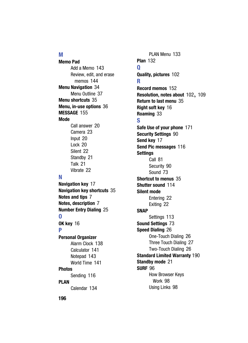 Samsung SPH-A513BKASKE User Manual | Page 196 / 197