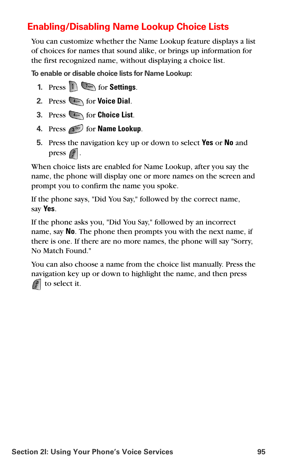 Enabling/disabling name lookup choice lists | Samsung SPH-A660MSPXAR User Manual | Page 103 / 190
