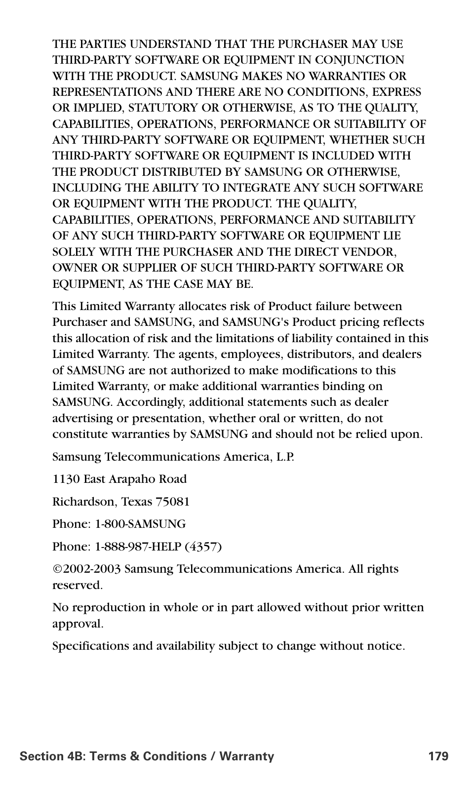 Samsung SPH-A660MSPXAR User Manual | Page 187 / 190
