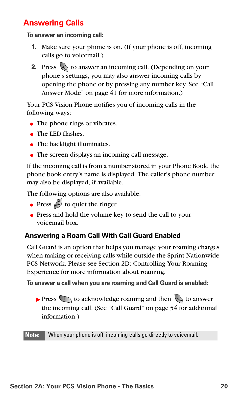 Answering calls | Samsung SPH-A660MSPXAR User Manual | Page 28 / 190