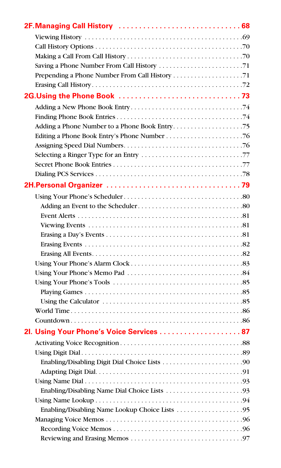 Samsung SPH-A660MSPXAR User Manual | Page 4 / 190
