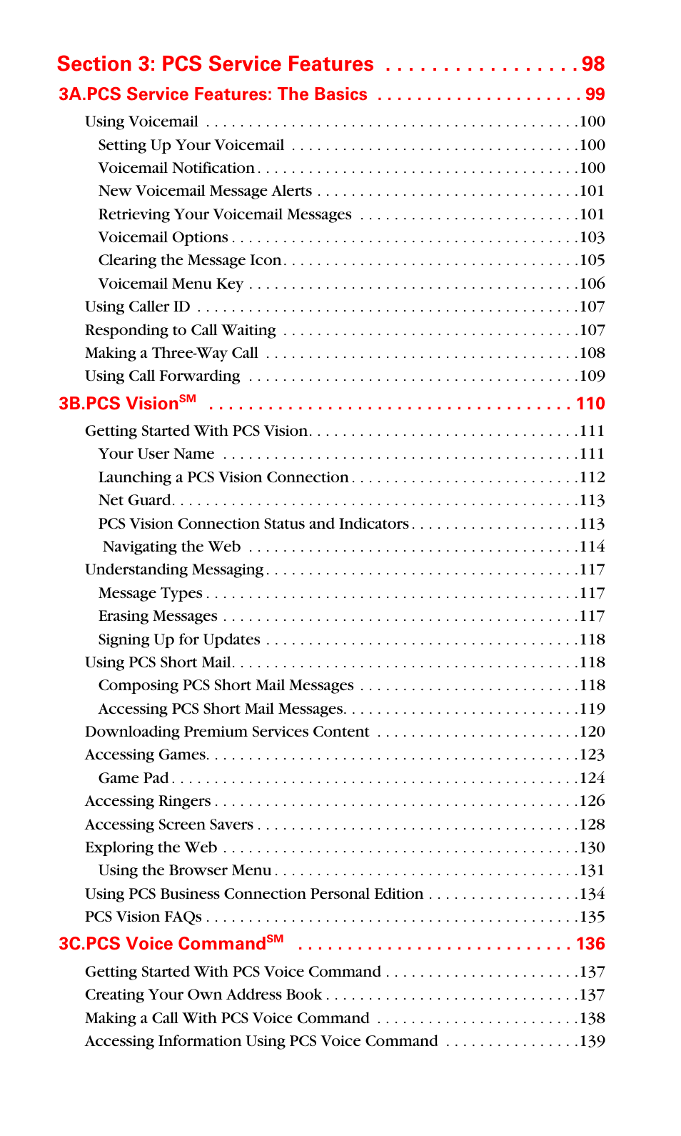 Samsung SPH-A660MSPXAR User Manual | Page 5 / 190