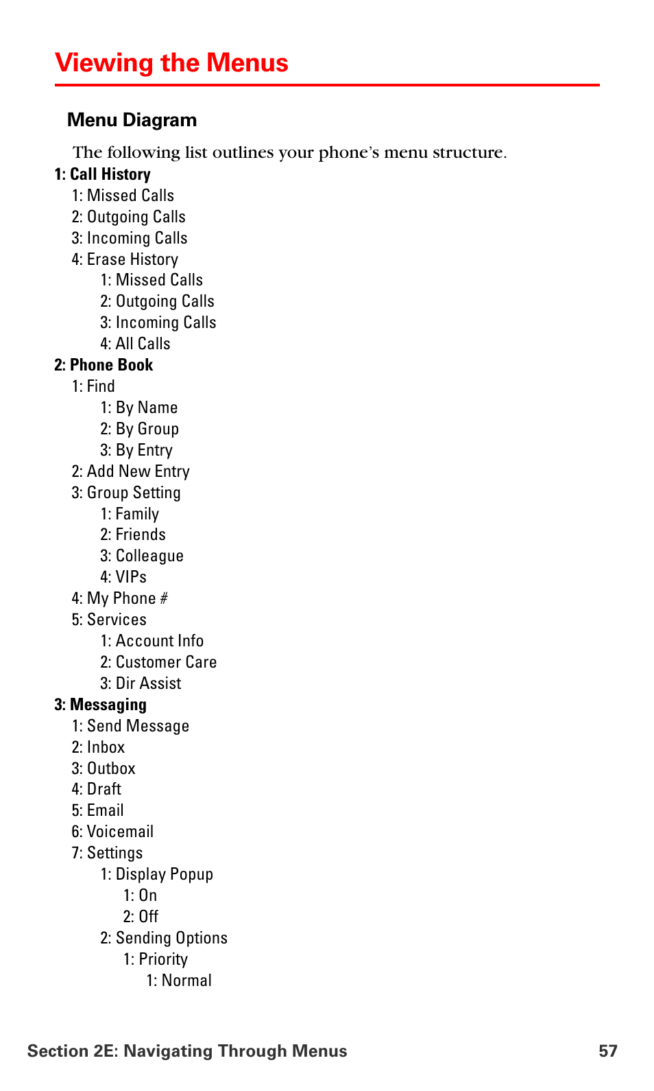 Viewing the menus | Samsung SPH-A660MSPXAR User Manual | Page 65 / 190