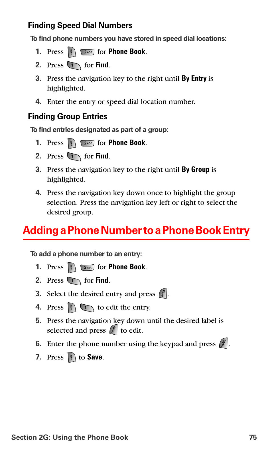 Adding a phone number to a phone book entry | Samsung SPH-A660MSPXAR User Manual | Page 83 / 190
