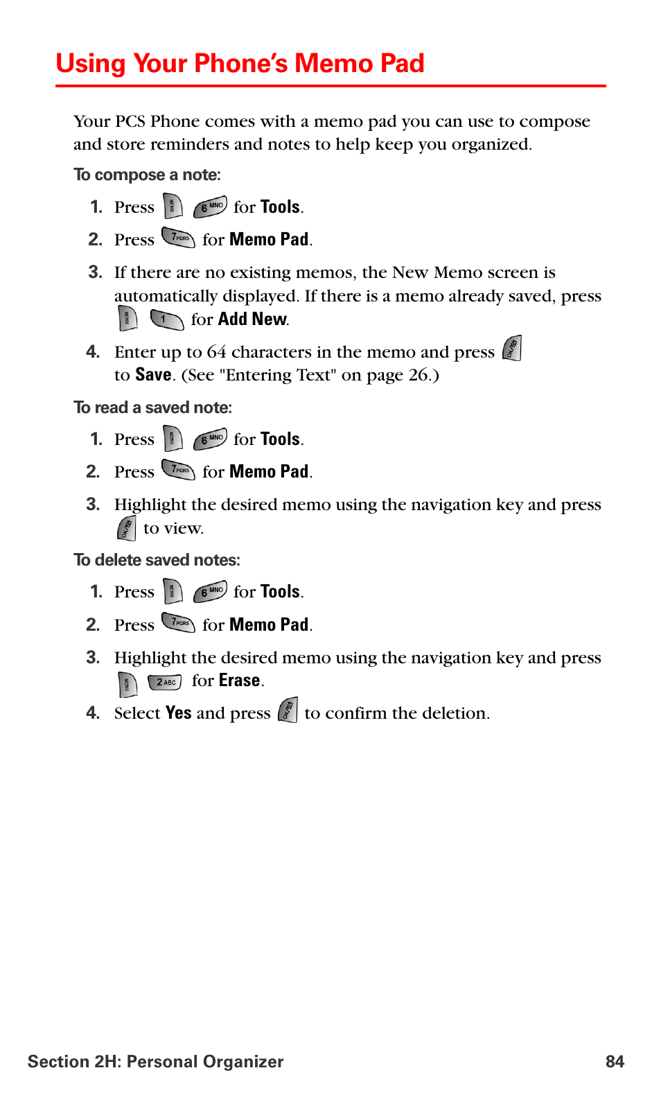 Using your phone’s memo pad | Samsung SPH-A660MSPXAR User Manual | Page 92 / 190
