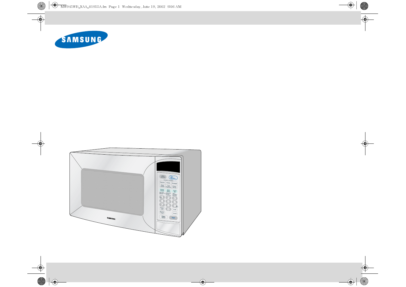 Samsung MW945WB-XAA User Manual | 24 pages