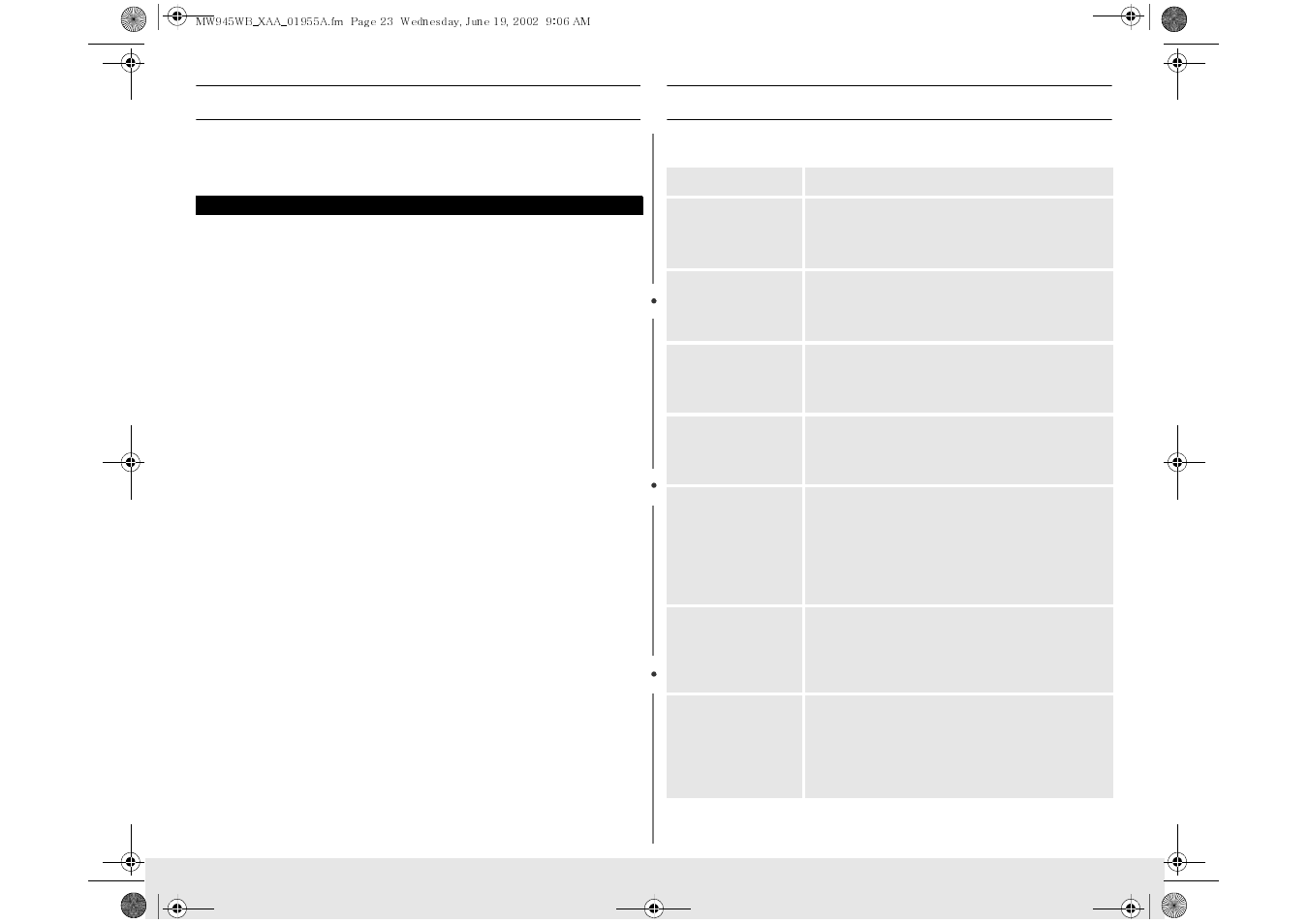 Guía rápida(spanish), Warranty | Samsung MW945WB-XAA User Manual | Page 23 / 24