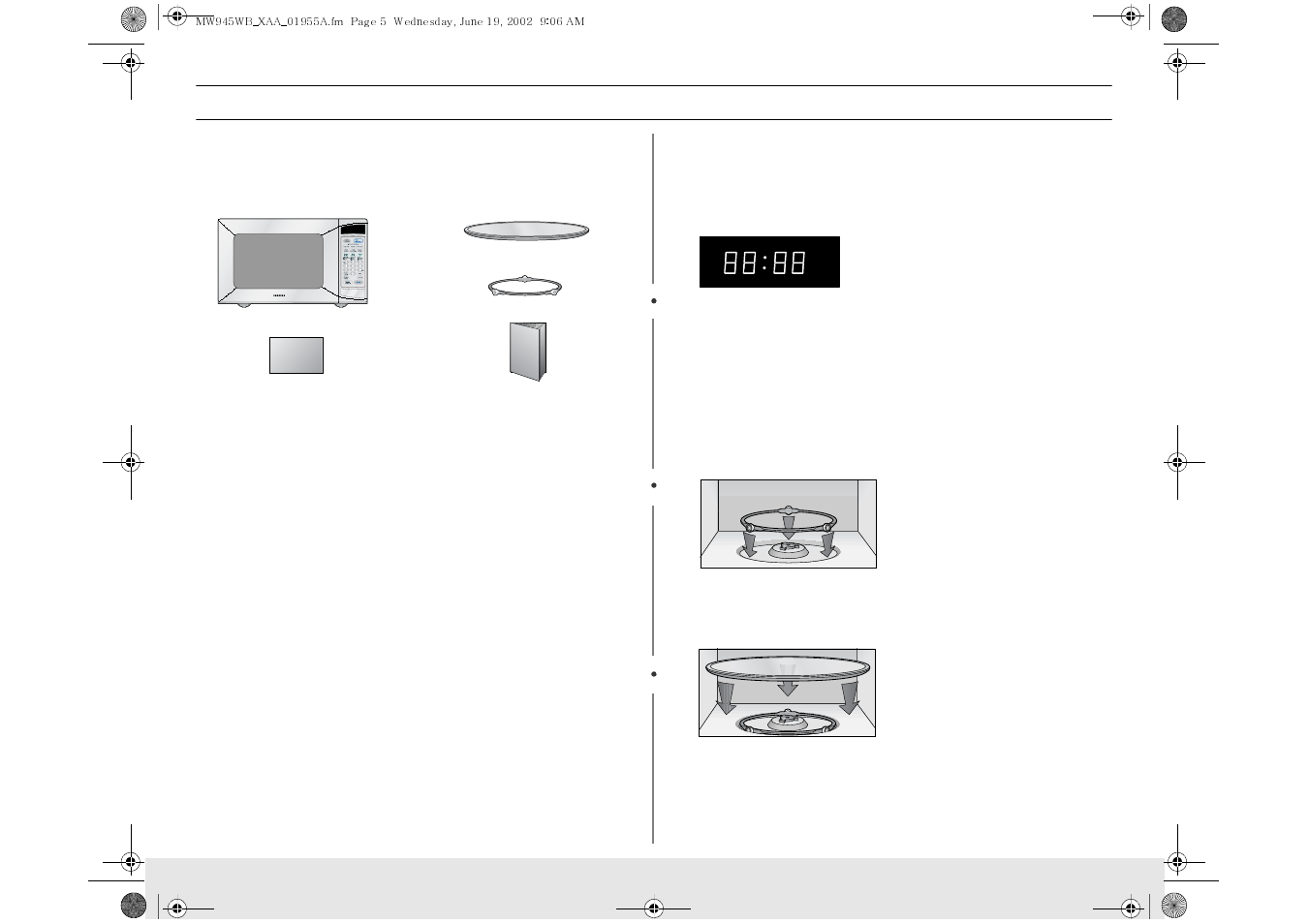 Your new microwave oven | Samsung MW945WB-XAA User Manual | Page 5 / 24
