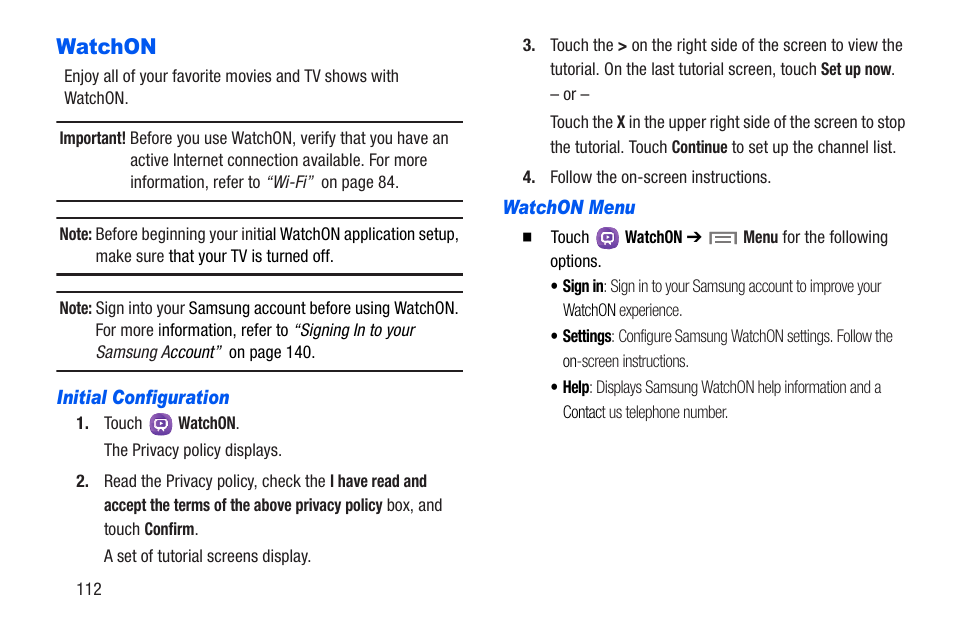 Watchon | Samsung SM-T217AZKAATT User Manual | Page 118 / 191
