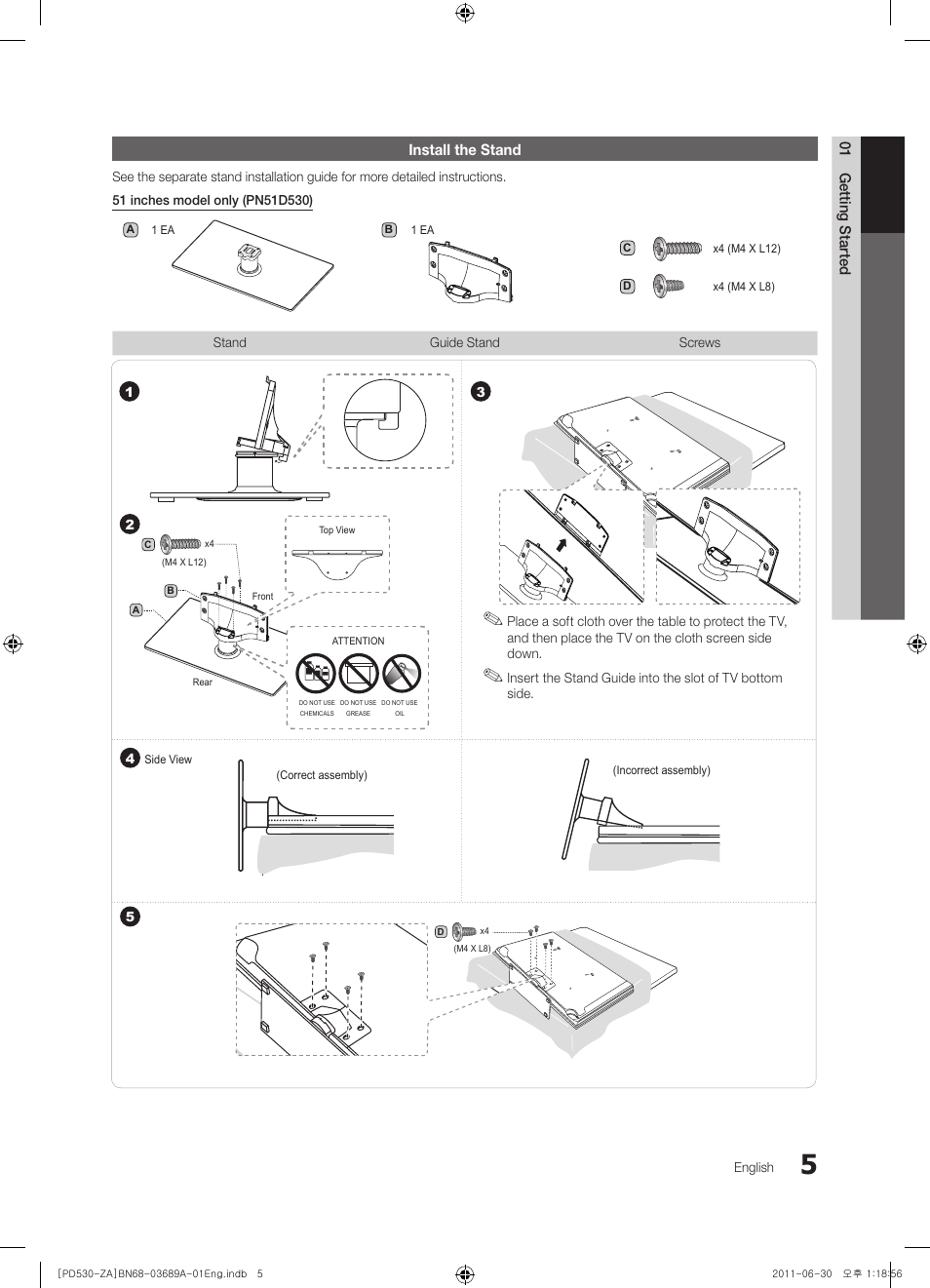 Samsung PN59D530A3FXZA User Manual | Page 5 / 36