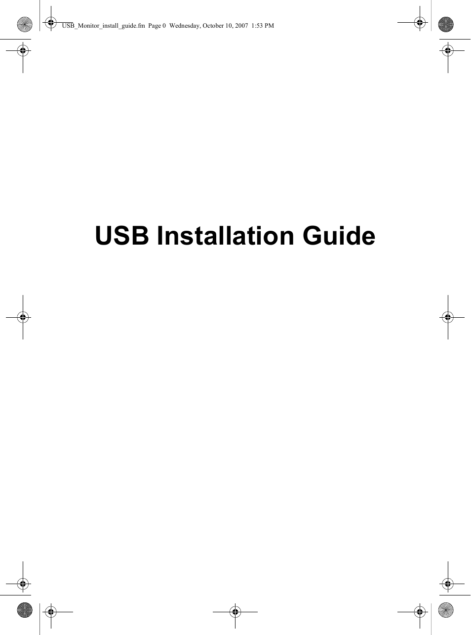Usb installation guide | Samsung LS19UBPEBQ-XAA User Manual | Page 84 / 93