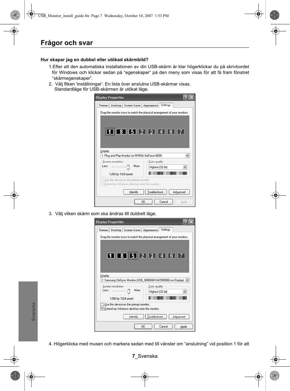 Frågor och svar | Samsung LS19UBPEBQ-XAA User Manual | Page 91 / 93