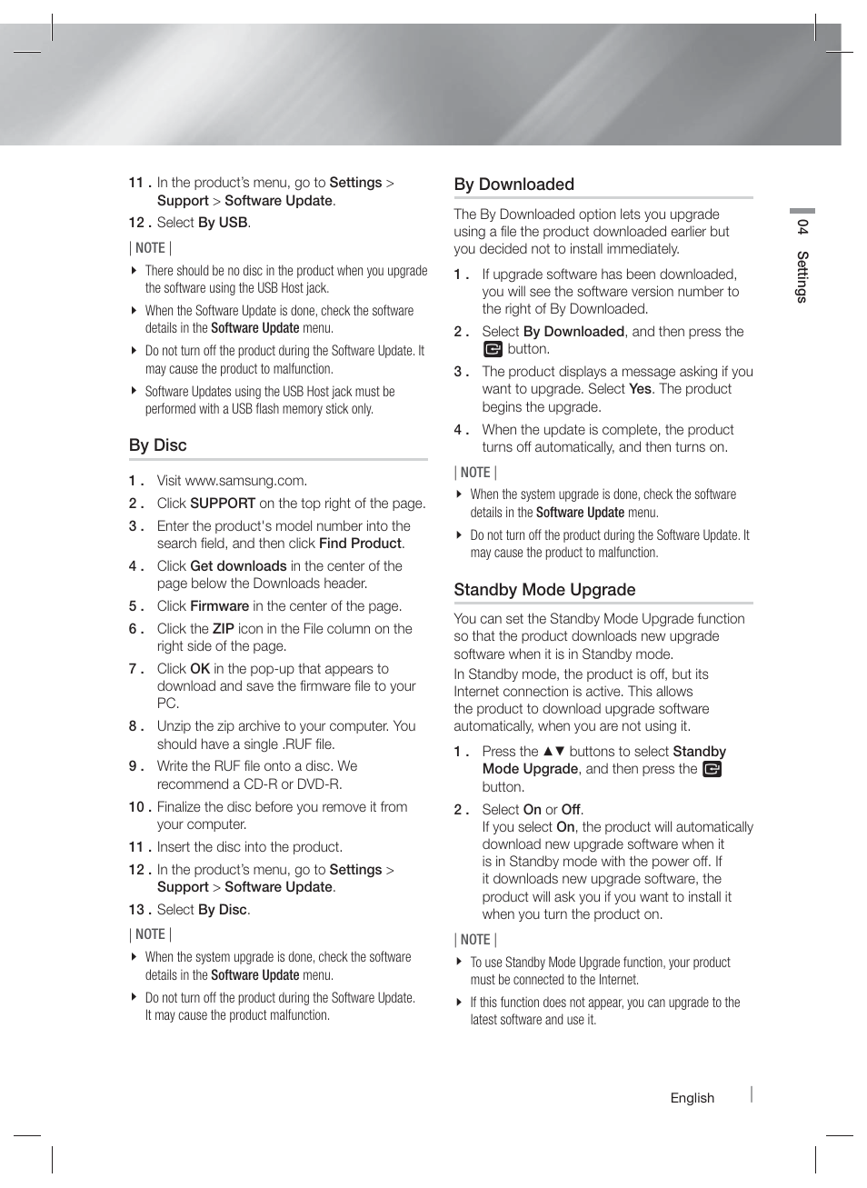 Samsung HT-E5500W-ZA User Manual | Page 35 / 64