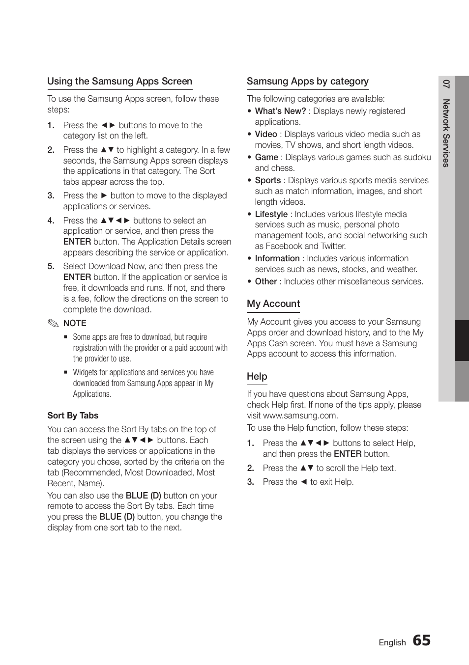 Samsung BD-D7500-ZA User Manual | Page 65 / 84