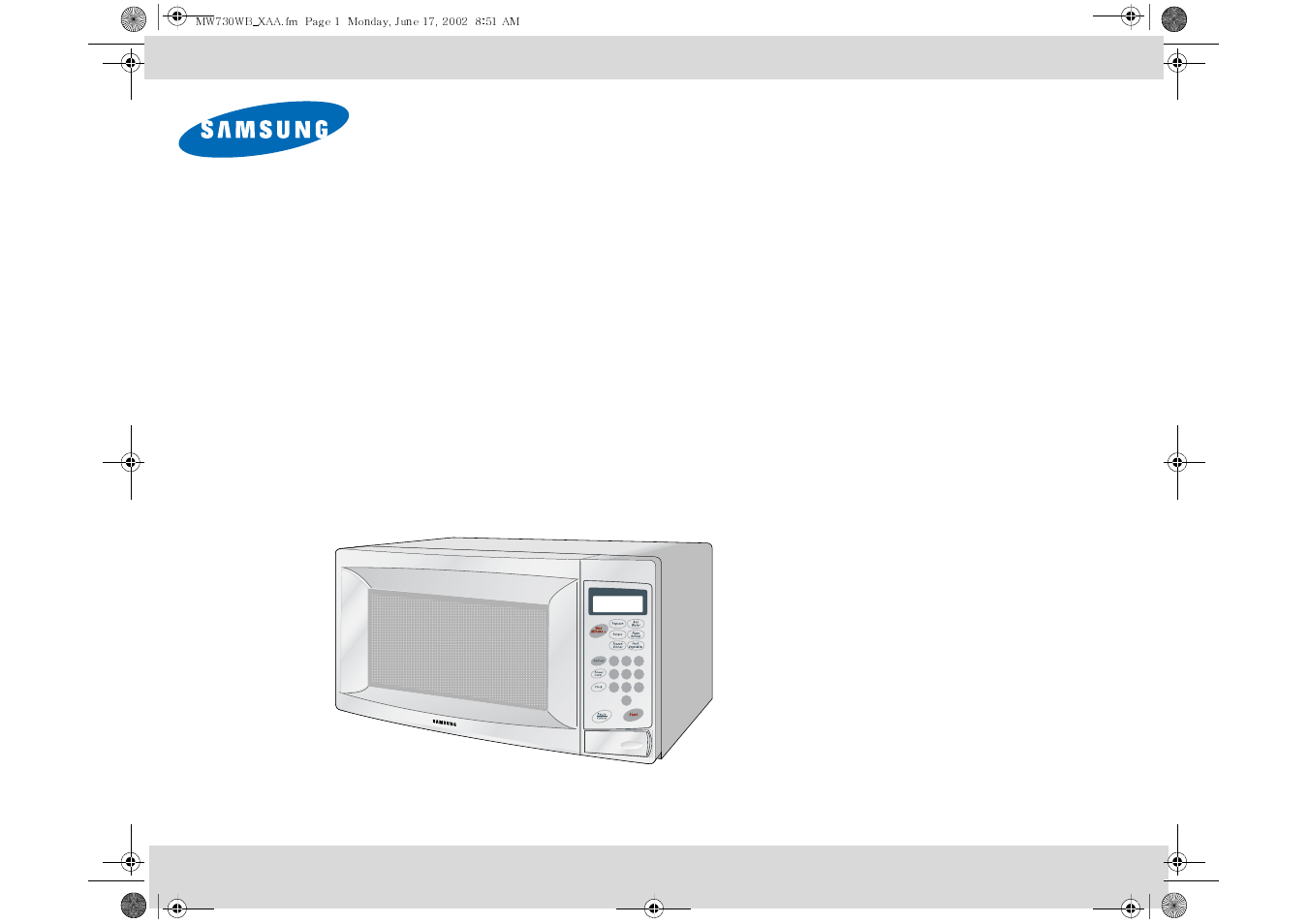 Samsung MW730WB-XAA User Manual | 24 pages