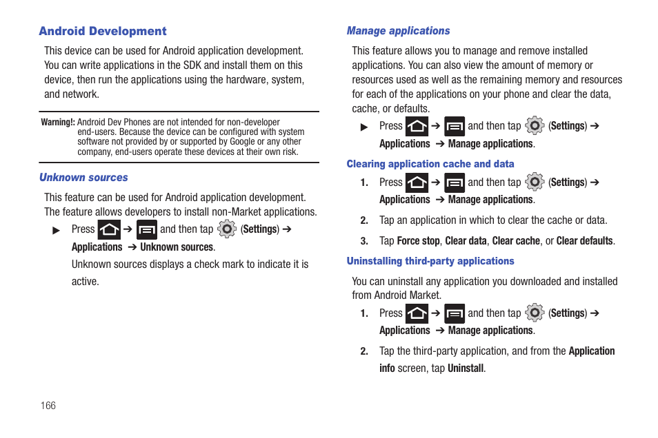 Android development | Samsung SGH-T769NKBTMB User Manual | Page 170 / 310