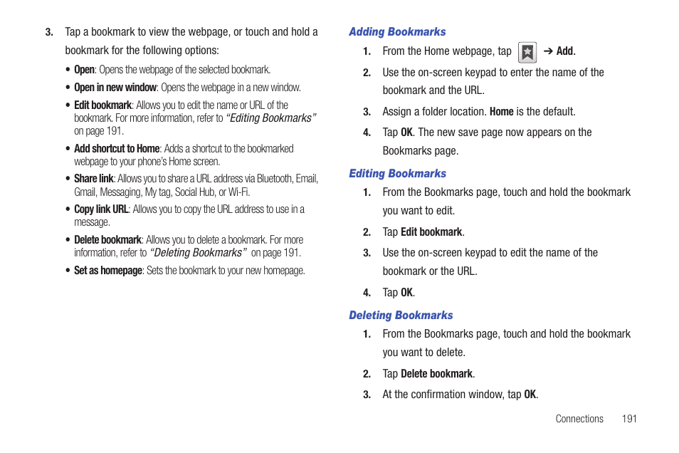 Samsung SGH-T769NKBTMB User Manual | Page 195 / 310