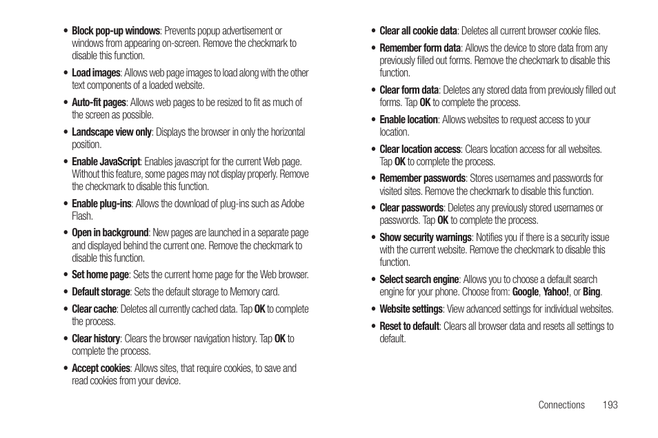 Samsung SGH-T769NKBTMB User Manual | Page 197 / 310