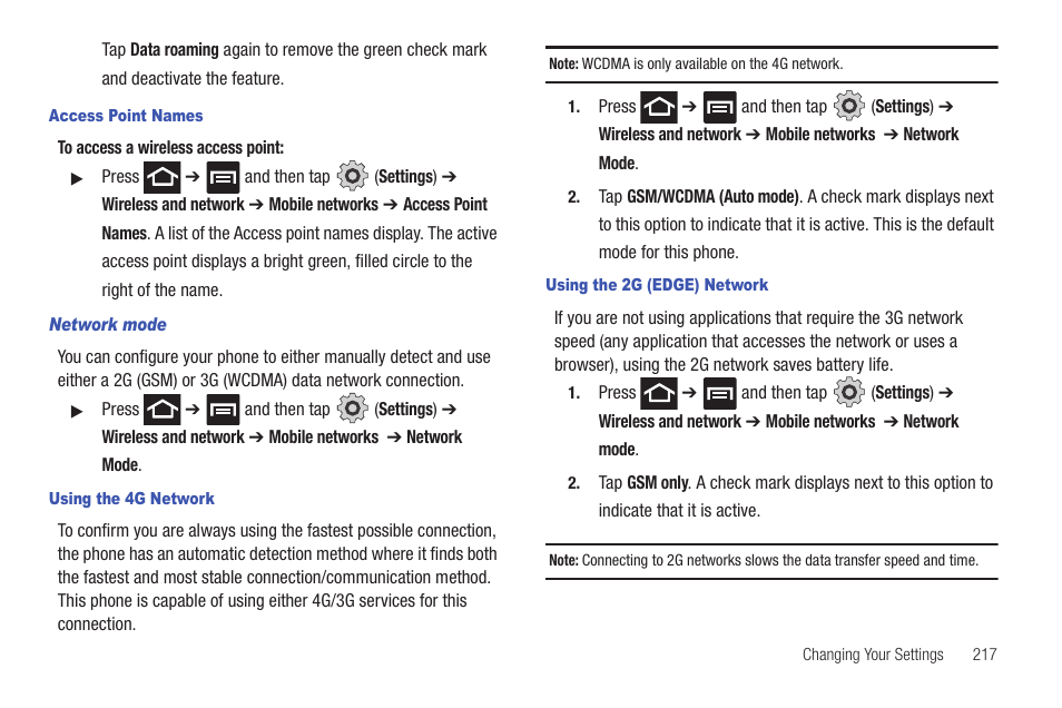 Samsung SGH-T769NKBTMB User Manual | Page 221 / 310