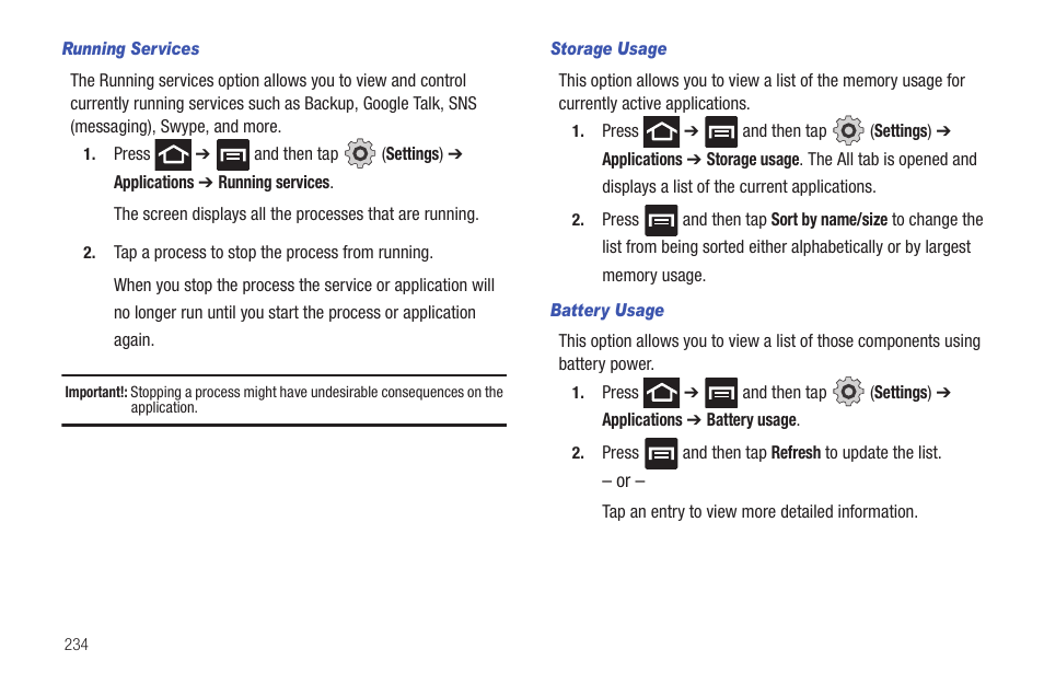 Samsung SGH-T769NKBTMB User Manual | Page 238 / 310