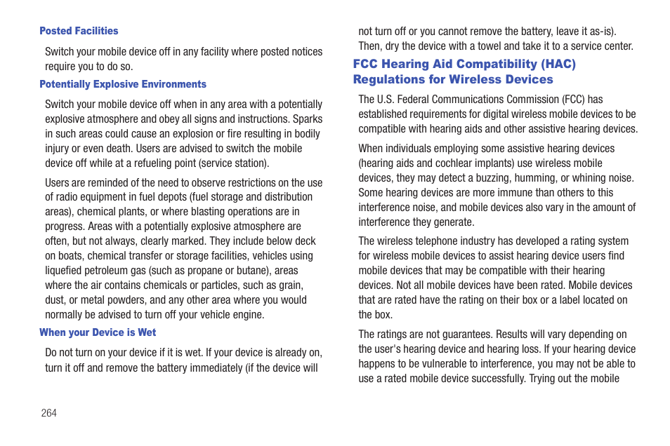 Wireless devices | Samsung SGH-T769NKBTMB User Manual | Page 268 / 310