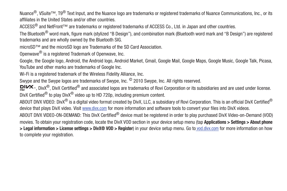 Samsung SGH-T769NKBTMB User Manual | Page 4 / 310