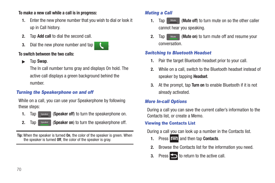 Samsung SGH-T769NKBTMB User Manual | Page 74 / 310