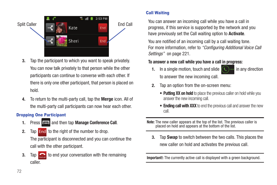 Samsung SGH-T769NKBTMB User Manual | Page 76 / 310