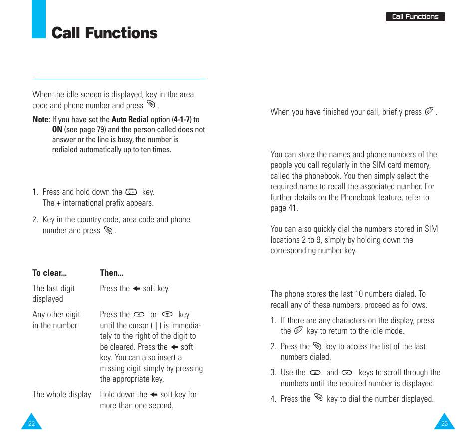 Call functions, Making a call | Samsung SGH-R225LV-XAR User Manual | Page 12 / 69