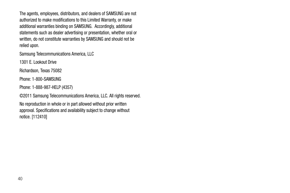 Samsung SEC-LC11ZKAVZW User Manual | Page 44 / 45