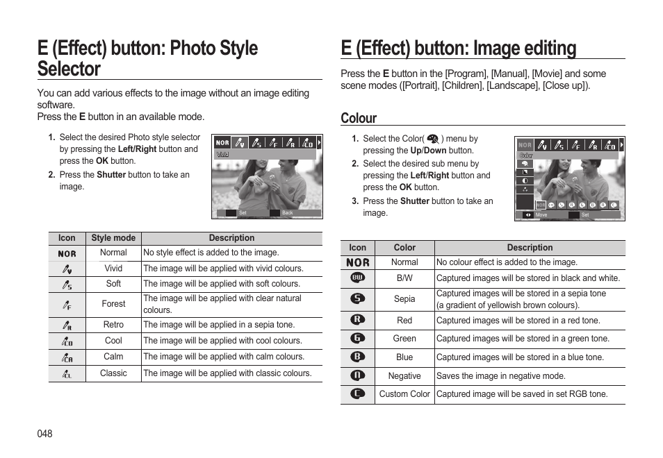 Colour | Samsung EC-HZ10WBBP-US User Manual | Page 49 / 114