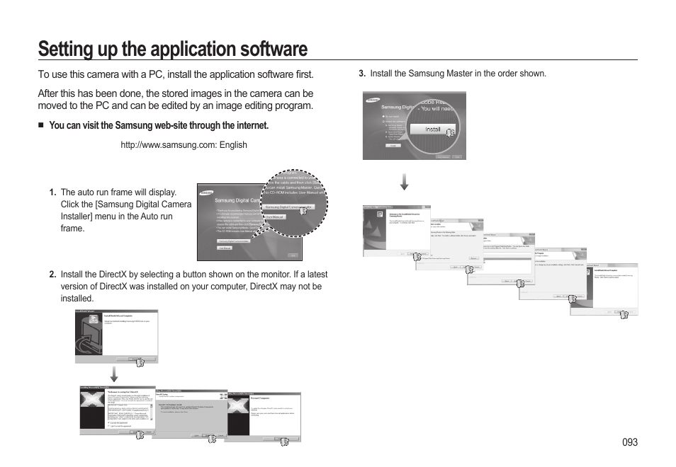 Setting up the application software | Samsung EC-HZ10WBBP-US User Manual | Page 94 / 114