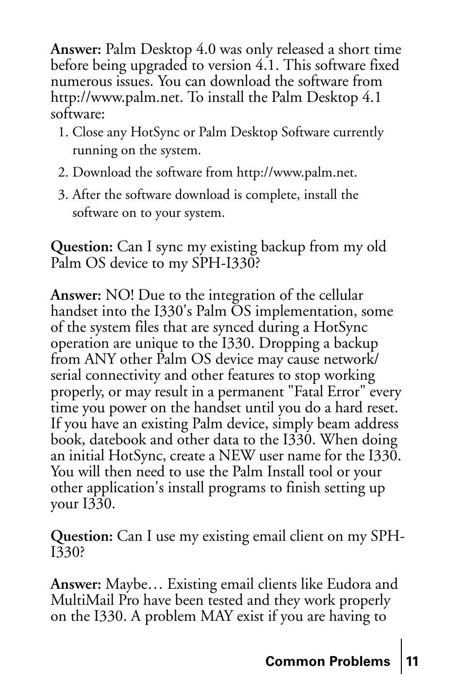 Samsung SPH-I300SS-XAR User Manual | Page 11 / 22