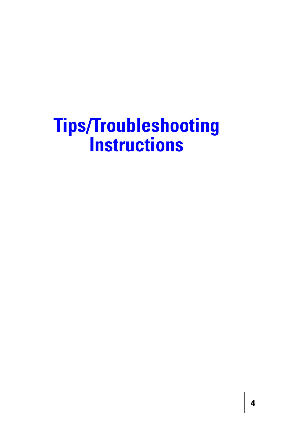 Tips/troubleshooting instructions | Samsung SPH-I300SS-XAR User Manual | Page 4 / 22