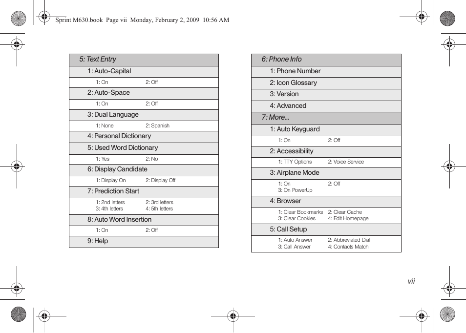 Samsung SPH-M630ZKASPR User Manual | Page 13 / 223