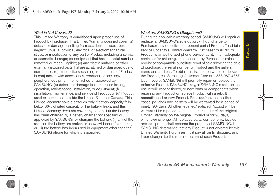 Samsung SPH-M630ZKASPR User Manual | Page 213 / 223