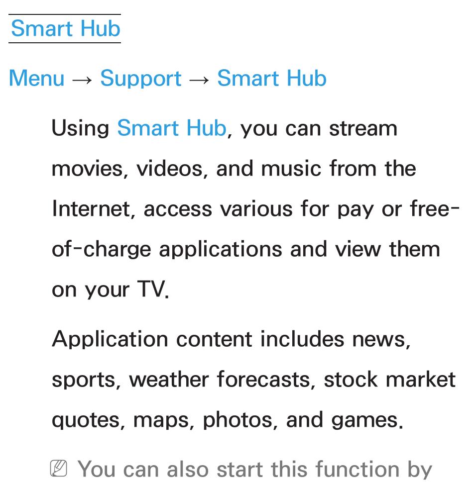 Smart hub | Samsung UN55ES8000GXZE User Manual | Page 277 / 813