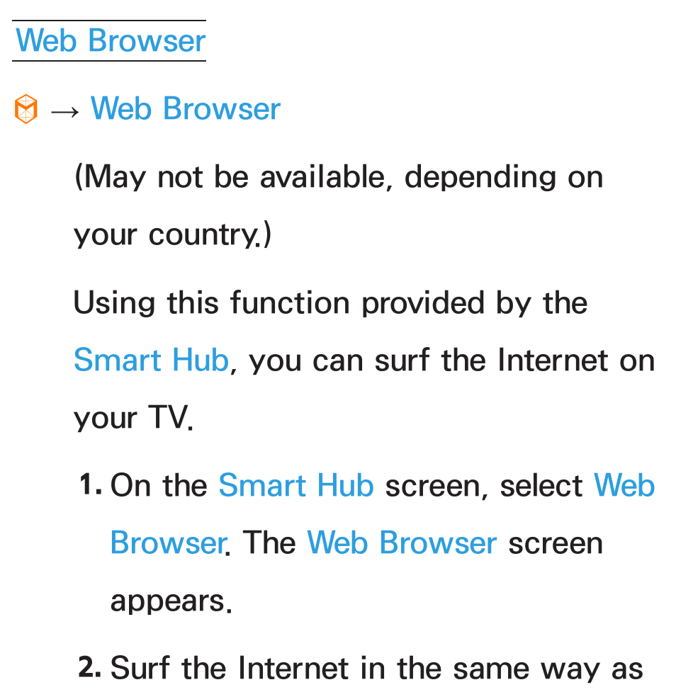 Web browser | Samsung UN55ES8000GXZE User Manual | Page 458 / 813