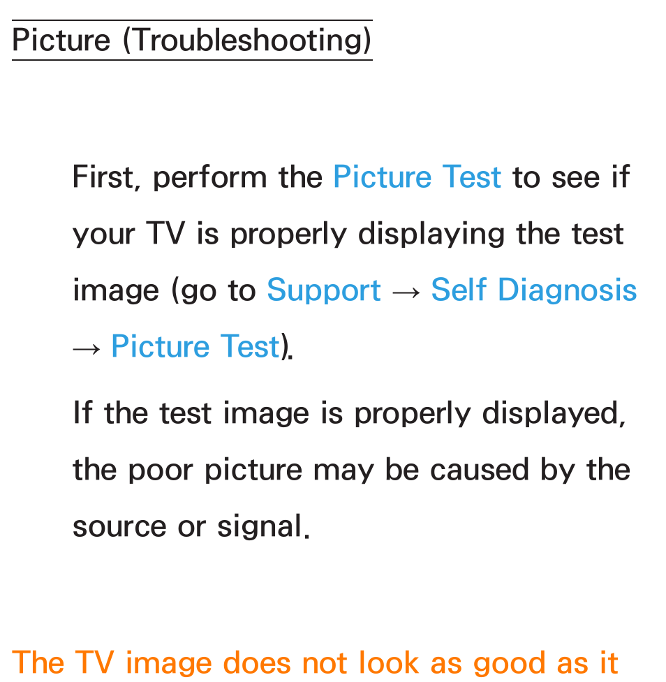Picture (troubleshooting) | Samsung UN55ES8000GXZE User Manual | Page 708 / 813