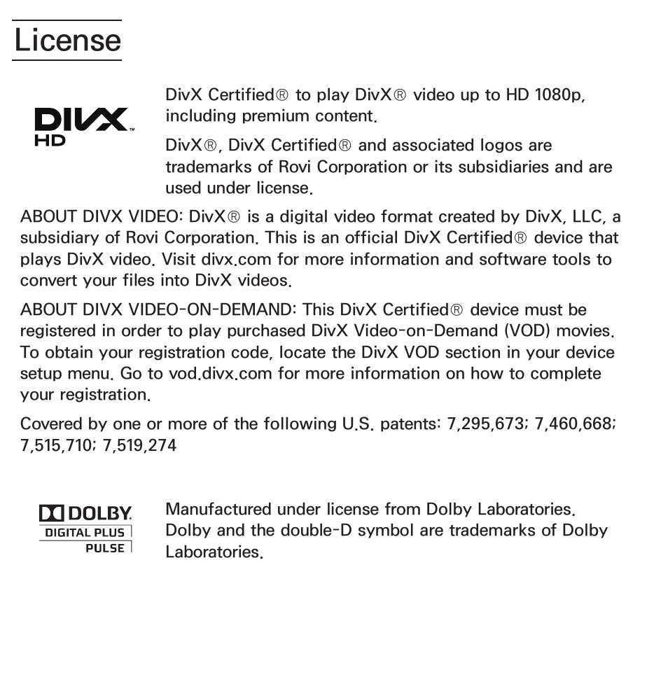 License | Samsung UN55ES8000GXZE User Manual | Page 812 / 813