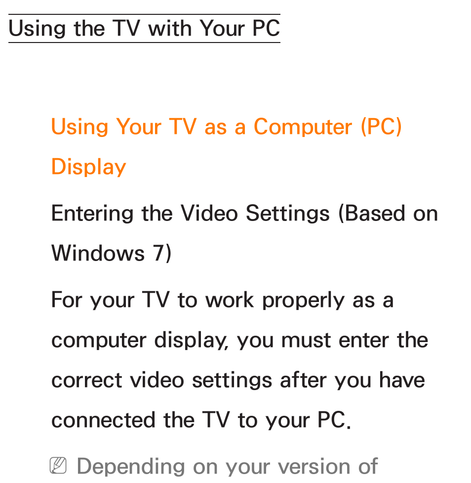 Using the tv with your pc | Samsung UN55ES8000GXZE User Manual | Page 95 / 813