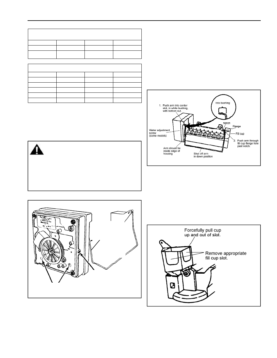 Ice maker, Disassembly procedures, Warning | Amana Bottom Mount Refrigerator User Manual | Page 43 / 70
