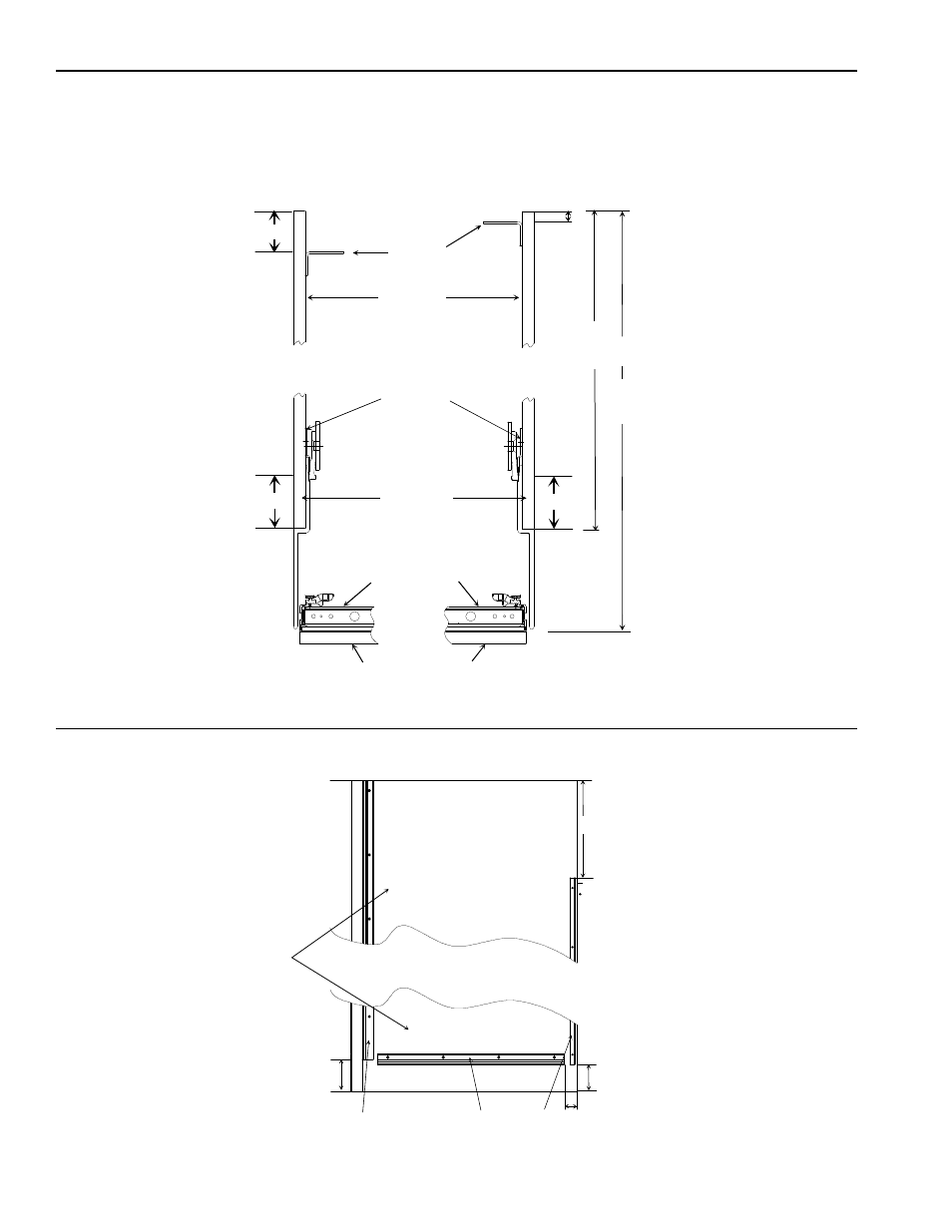 B136spk1 ¼" facia front enclosure kit, Location of panel brackets on side panels | Amana Bottom Mount Refrigerator User Manual | Page 60 / 70