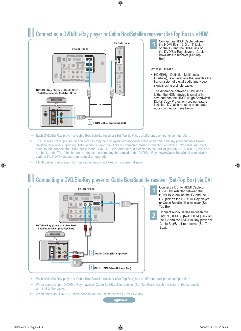 Samsung LN46A860S2FXZA User Manual | Page 3 / 12