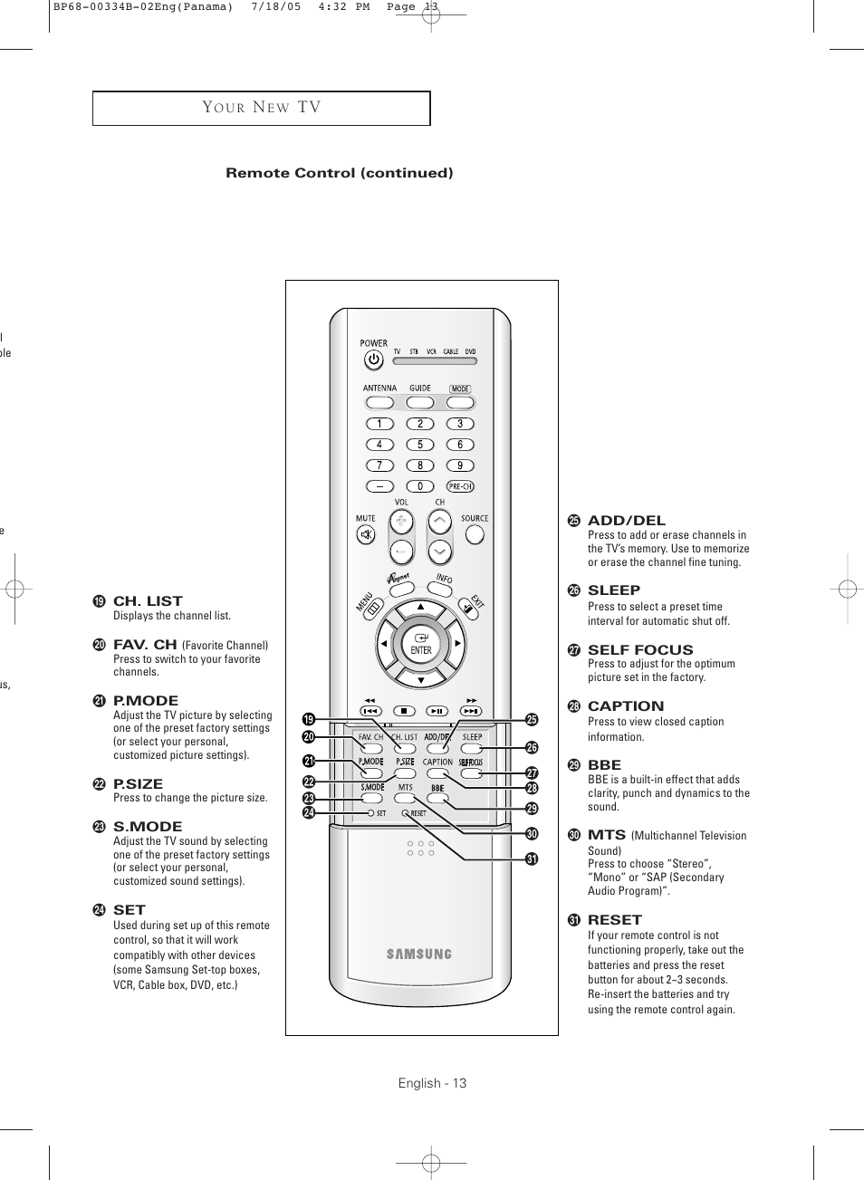 Samsung HCR4755WX-XAA User Manual | Page 13 / 80