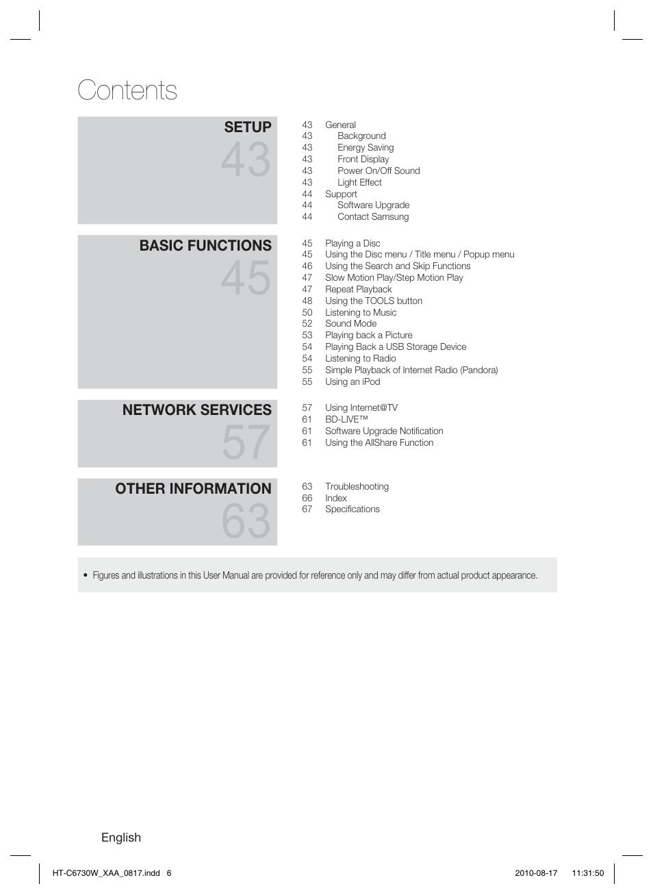 Samsung HT-C6730W-XAA User Manual | Page 6 / 71