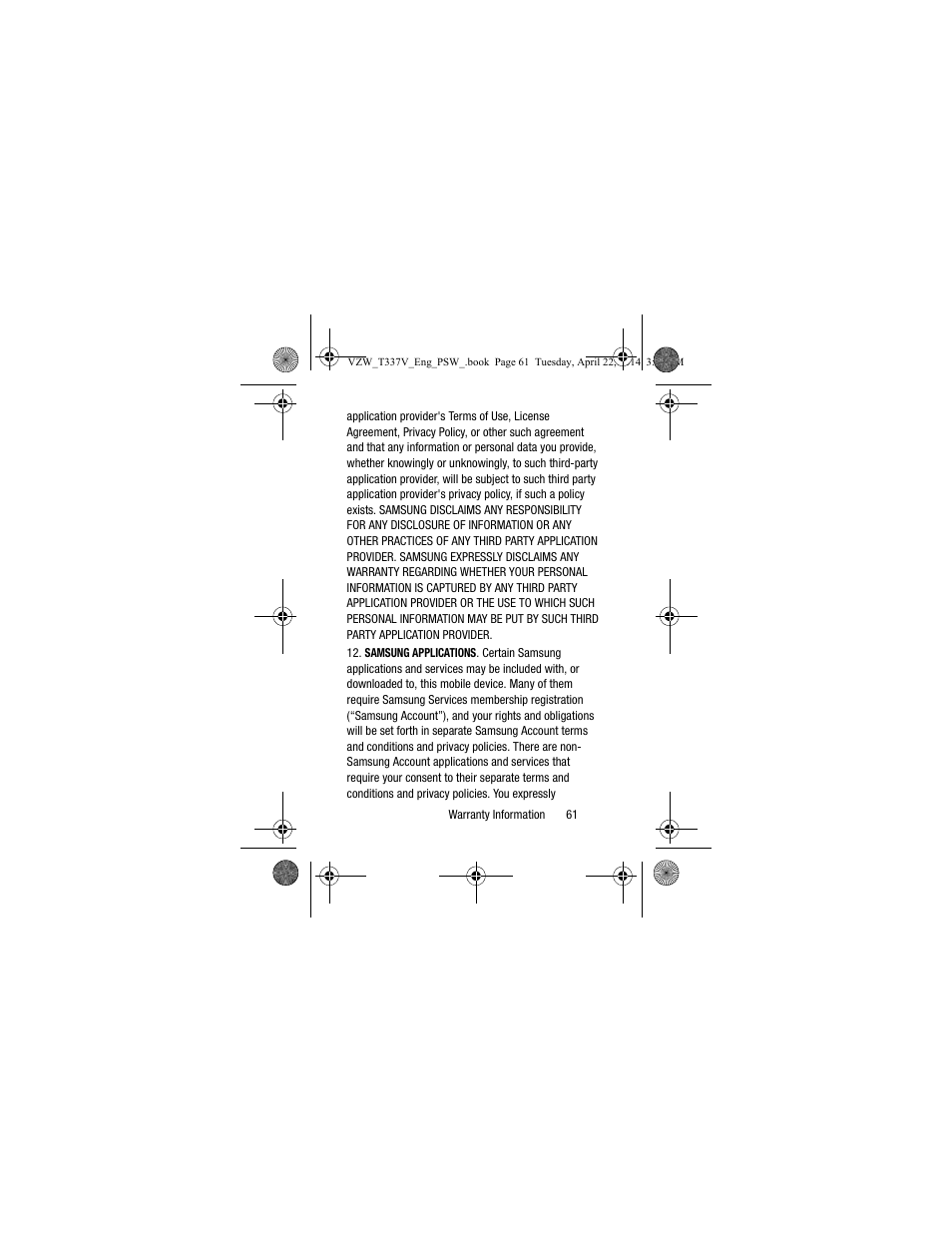 Samsung SM-T337VYKAVZW User Manual | Page 67 / 75